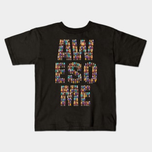 Awesome letter people abstract Kids T-Shirt